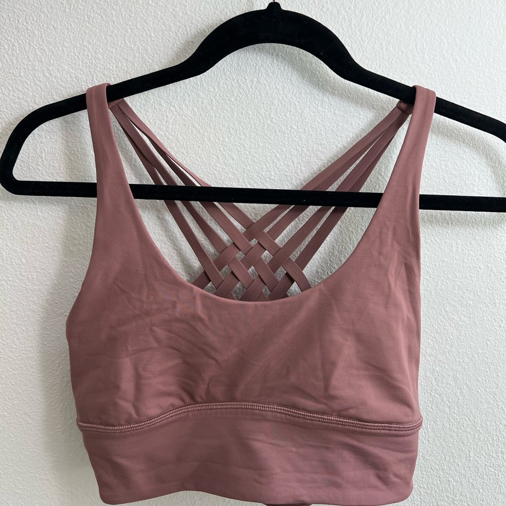 Lululemon Athletica Dusty Rose Strappy Sports Bra